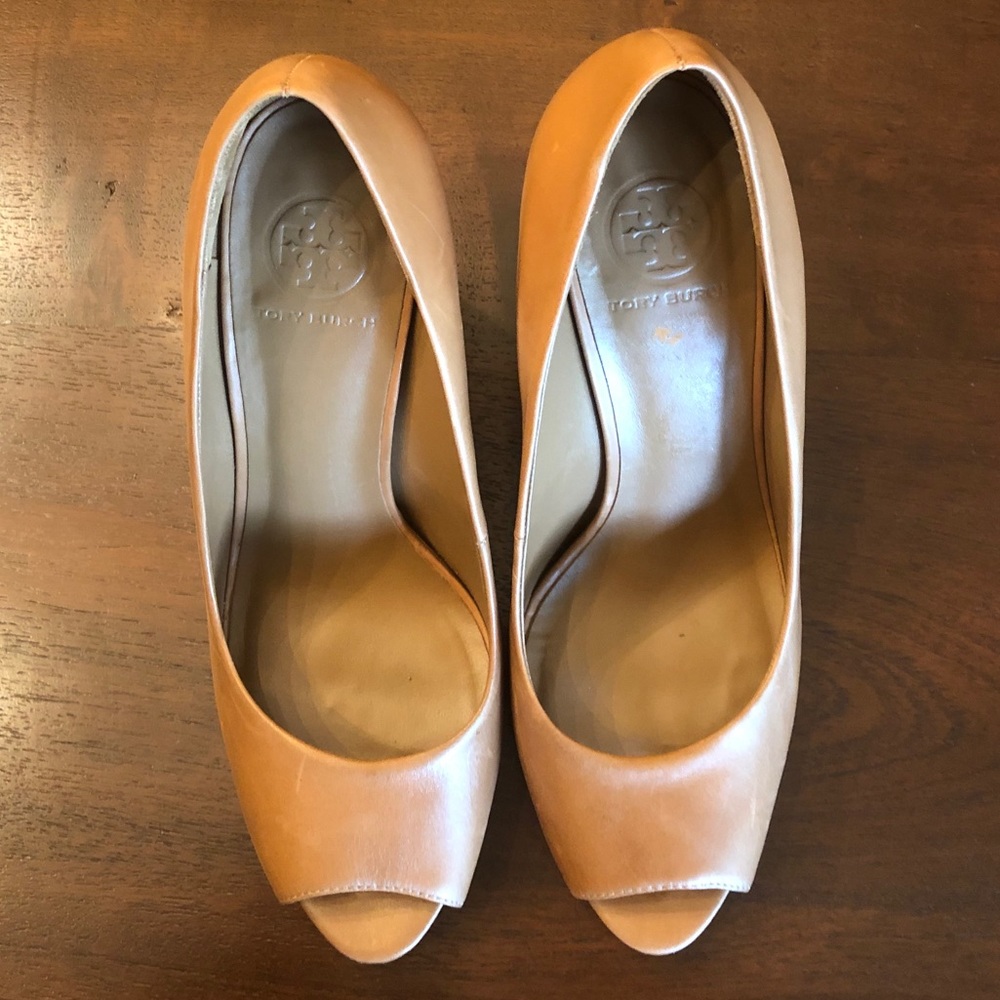 TORY BURCH high heel peep toe pumps - Picture 10 of 15